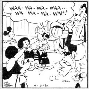 The only one who doesn't mean 'duck' when he misspells it on his iPhone. (MAD #35, October 1957, script by Paul Krassner, art by Wally Wood)