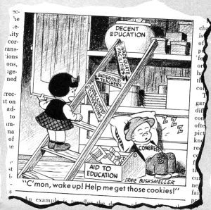 All it needs is AOC screaming at them and it's an awful Ben Garrison cartoon. (MAD #45, March 1959, script by Gary Belkin, art by Wally Wood)